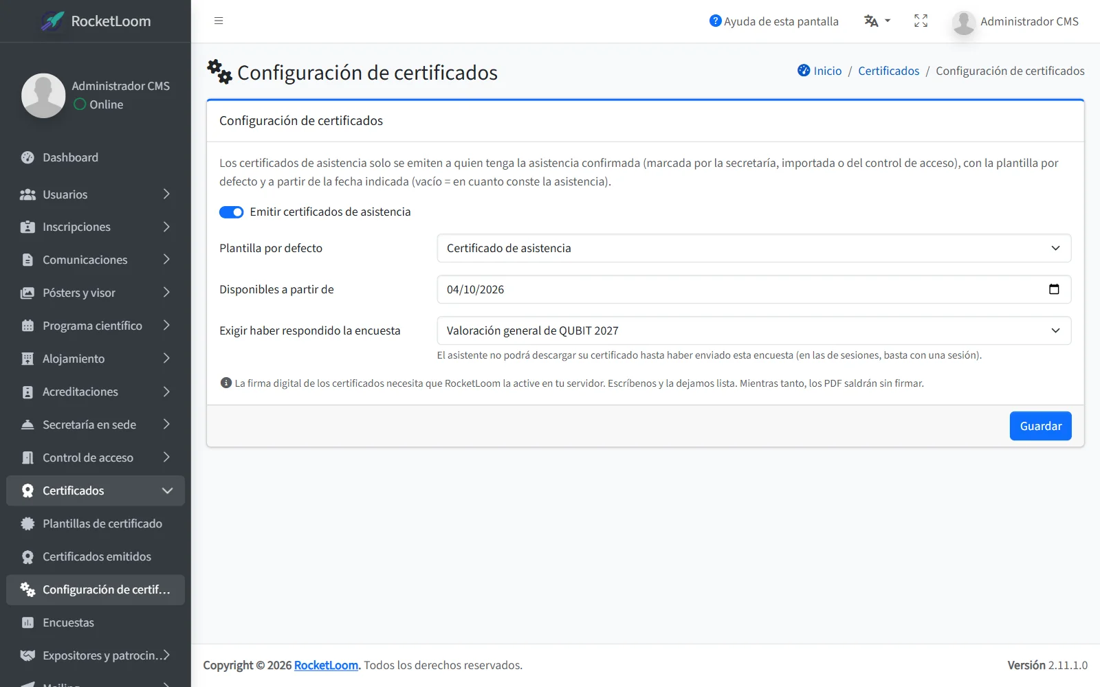 Comprueba la asistencia